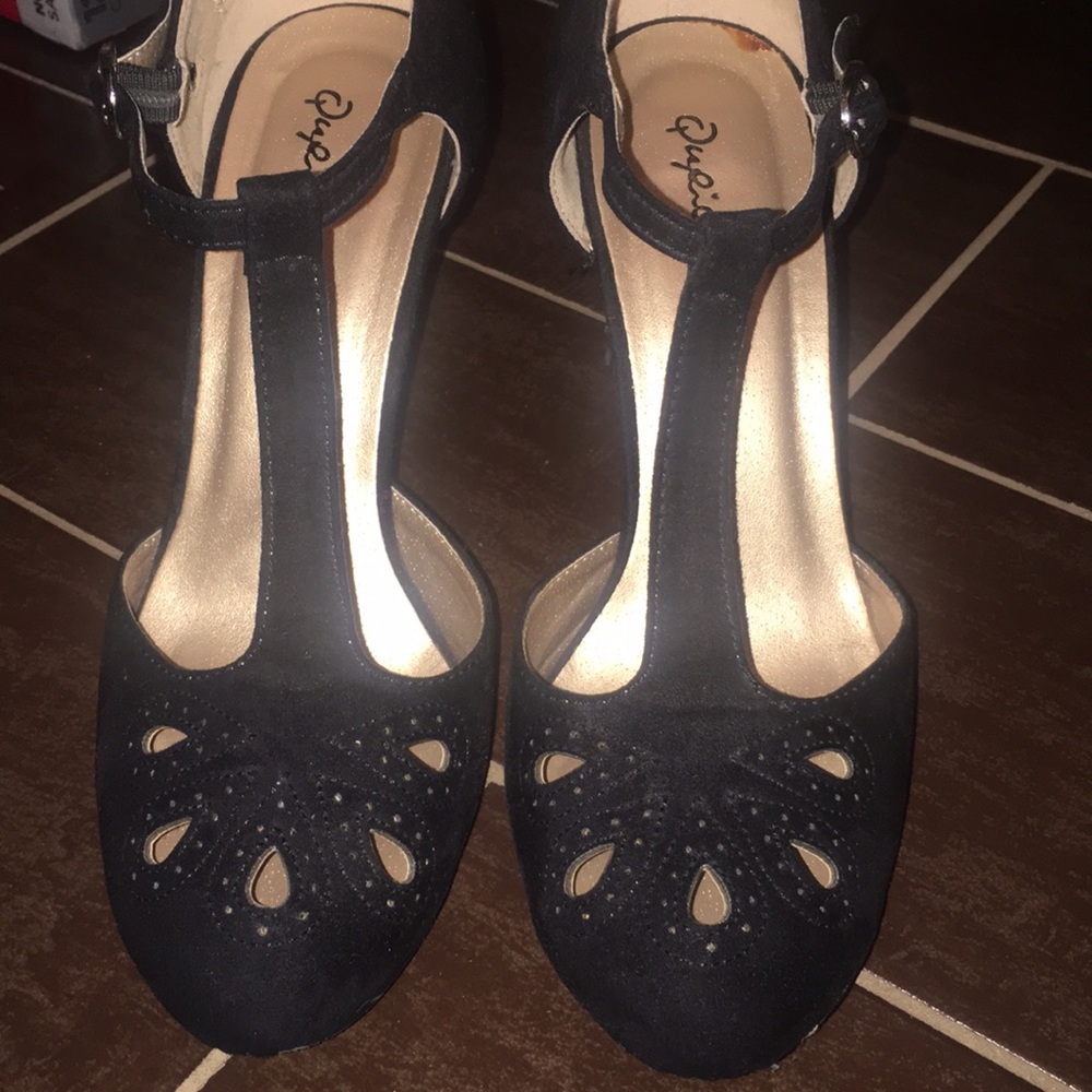 Quipid Black Maryjane heels size 7 1/2; worn once